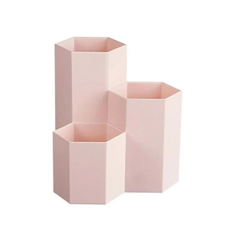 Hexagonal Brush Holder Container Organizer